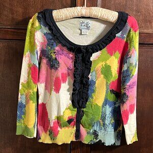 ANTHROPOLOGIE TABITHA "ALLEY OF IMAGINATION" CARDIGAN